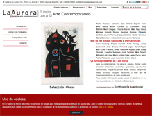 Tablet Screenshot of galerialaaurora.com